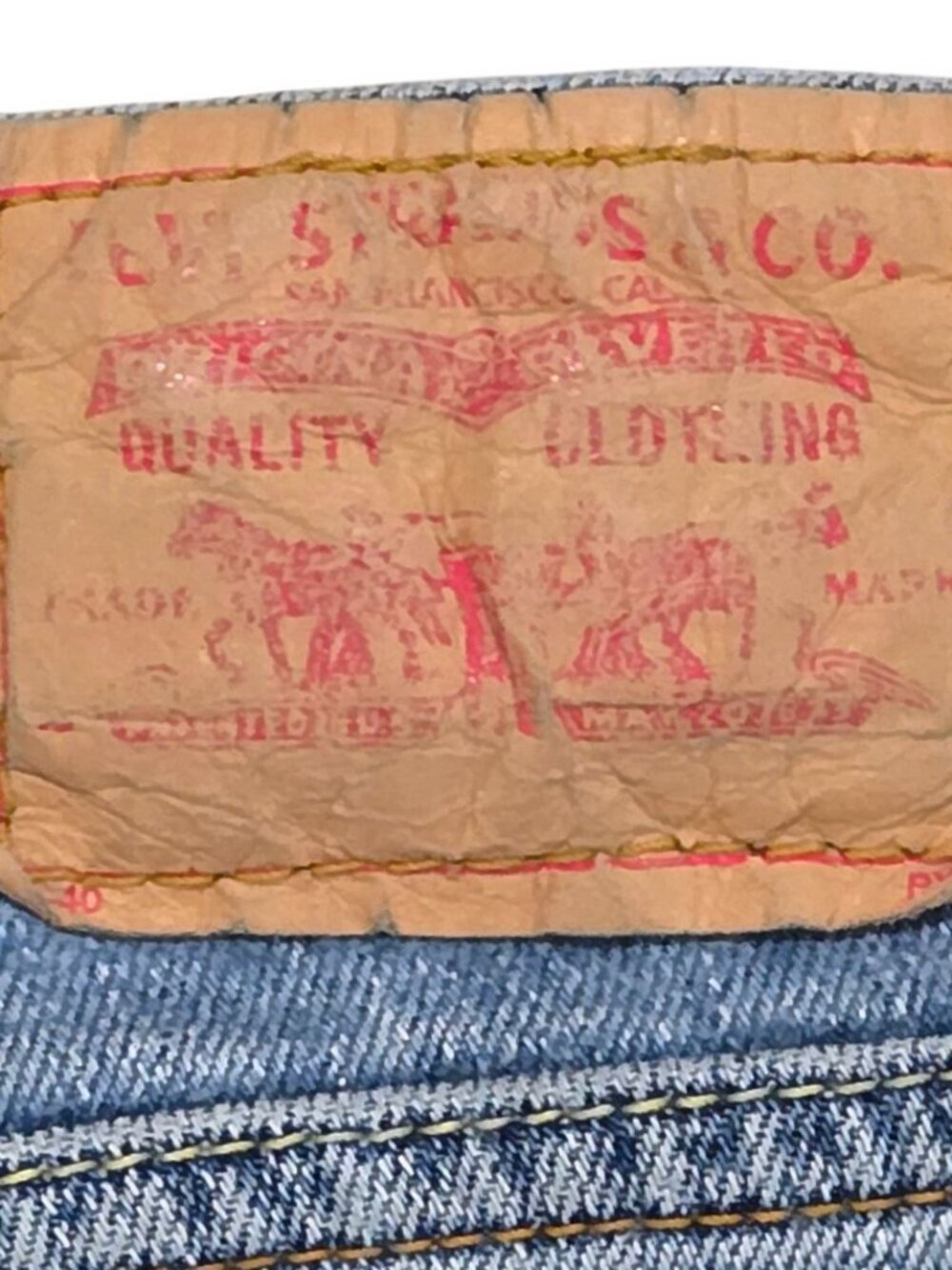 Women's Junior Jeans SIZE 5M 30X31 Low Rise LEVI'S Low Rise Y2K Light Wash - Picture 9 of 15
